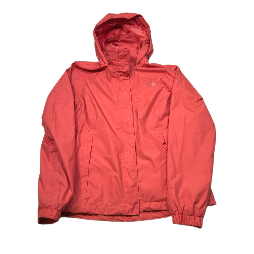 The‎ North Face DryVent Rain Jacket Womens Medium Salmon Pink Waterproof Hooded